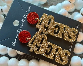 SanFrancisco 49ers Earrings Football Earrings  NFL Team