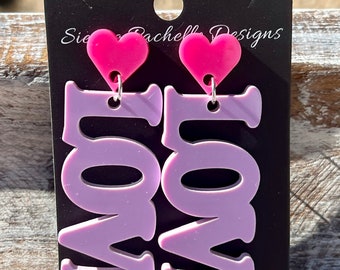 Love Earrings Valentines Earrings