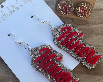 SanFrancisco Forty Niners Earrings Football Earrings  NFL Team