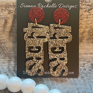 SanFrancisco 49ers Earrings Football Earrings NFL Team image 2