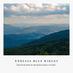Vuren knop Appalachian Mountain, landschapsfotografie West Virginia, Blue Ridge Mountain kunst aan de muur, natuurdecor