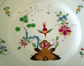 Antique Meissen Kakiemon Rock Bird Flowers Plate 9 7 8 quot Gilded Knaufzeit Wedding Anniversary Birthday Bridal Shower Collector Gift