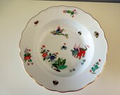 Antique Meissen Kakiemon Korean Lion Rimmed Soup Plate 9 1 4 quot Ruffled Gilded Rim Wedding Anniversary Birthday Bridal Shower Collector Gift