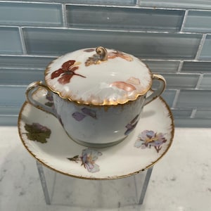 リモージュ フランス カップ&ソーサー スープカップ ブイヨン ダブルハンドル Limoge bouillon cups - Etsy 日本