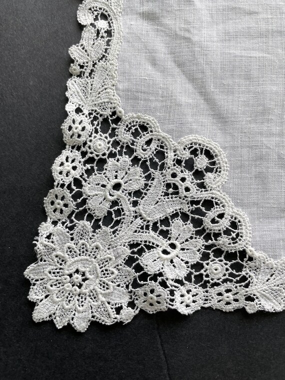 Bridal clearance lace handkerchief