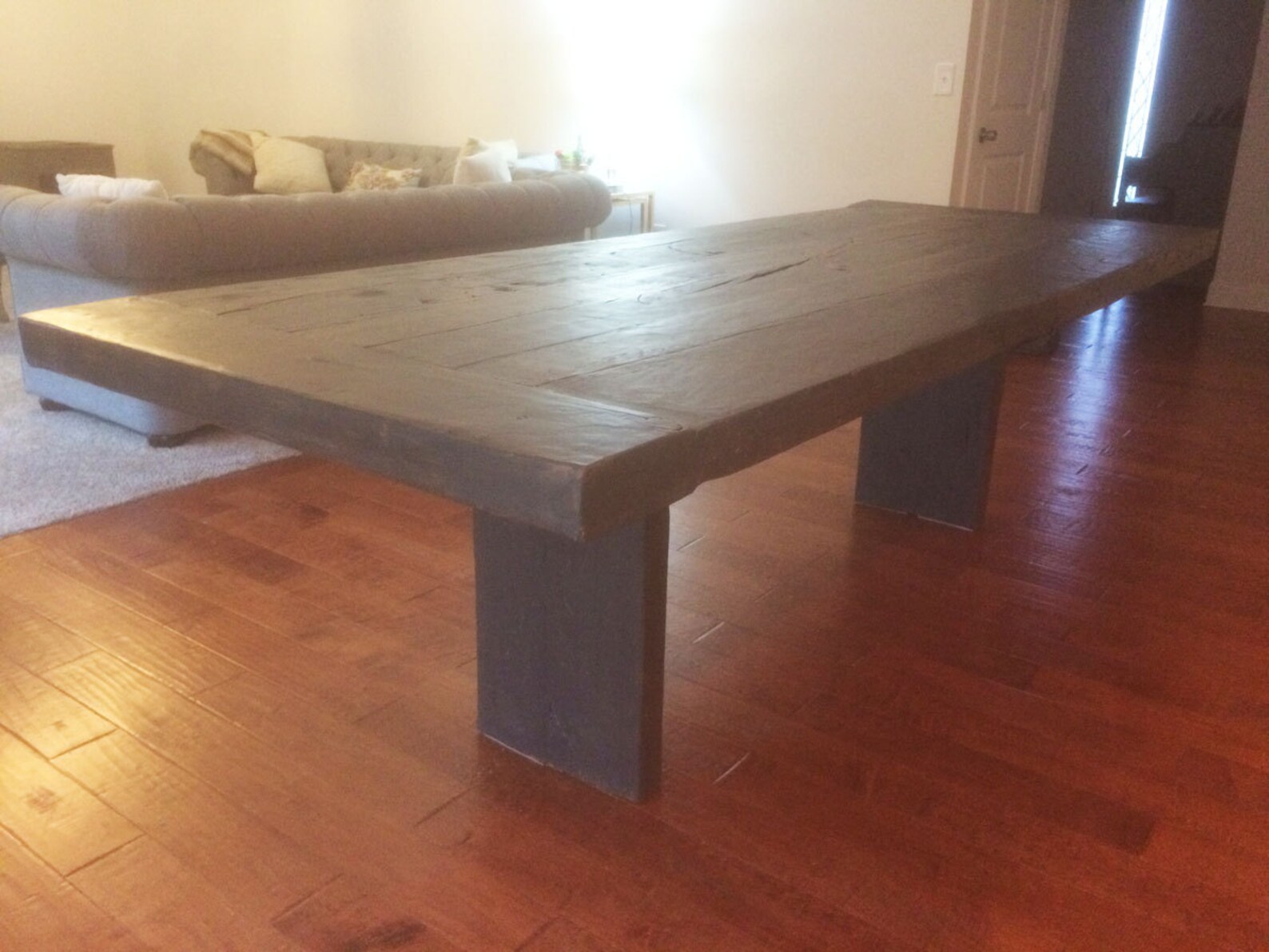 Barn Wood Timber Dining Room Table - Etsy