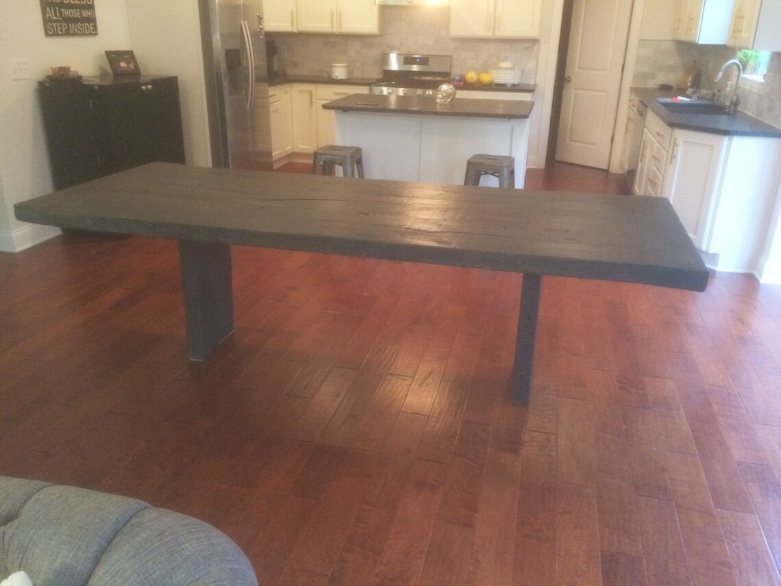 Barn Wood Timber Dining Room Table - Etsy