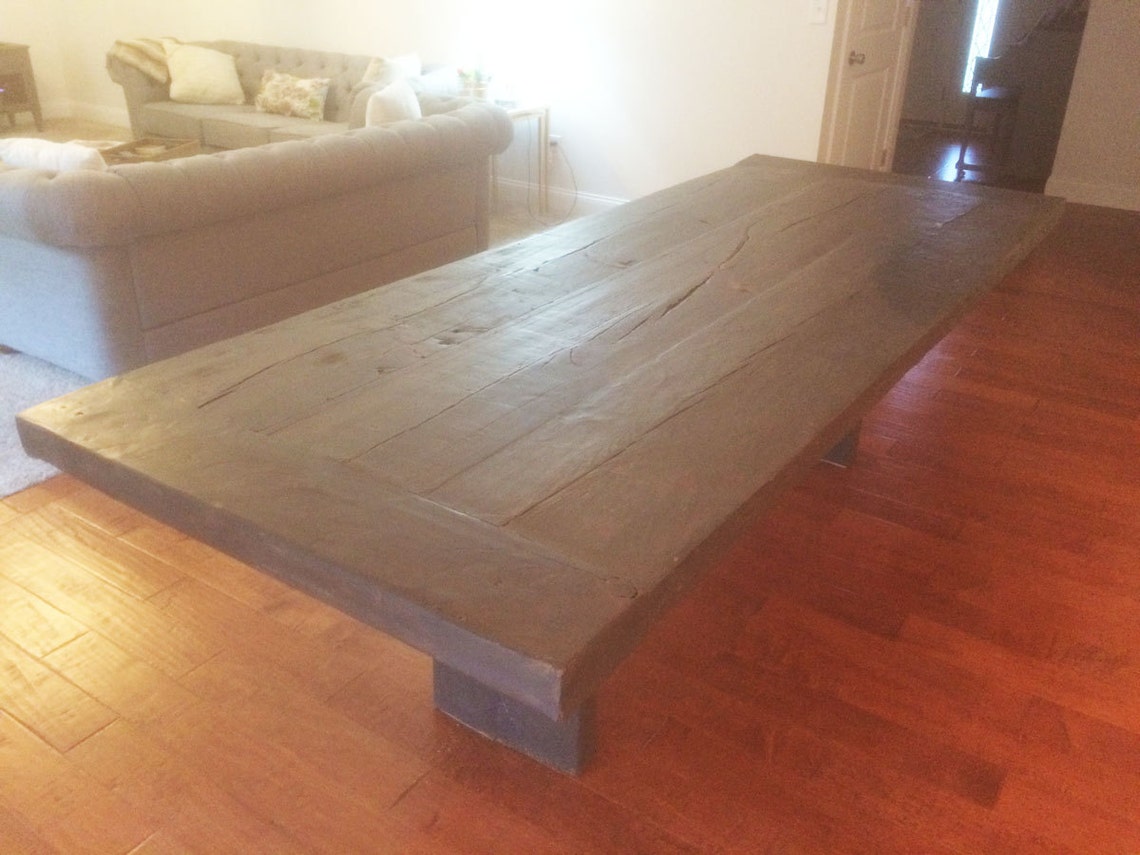 Barn Wood Timber Dining Room Table - Etsy
