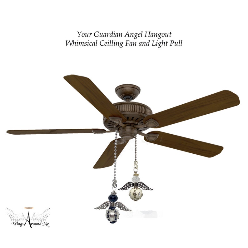 Guardian Angel Ceiling Fan and Light Pull Chains Etsy