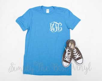 SALE!! Monogrammed Shirt | Monogram Shirt | Monogram T-shirt | Monogram Tshirt | Personalized Shirt | Monogram Tee | Monogrammed Tee