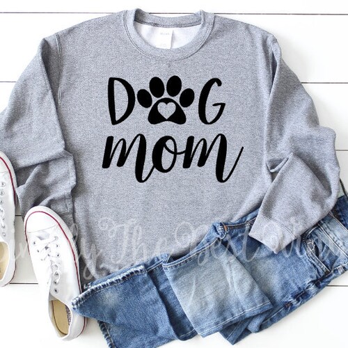 Plus size dog mom sweatshirt Clearance