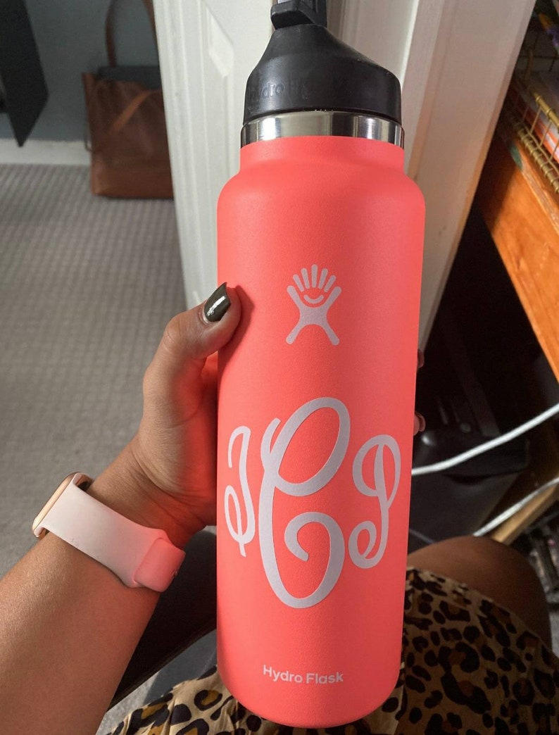 Water Bottle Monogram Sticker Hydroflask Name Stickers Etsy
