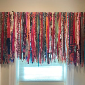 Bohemian rag chop valance