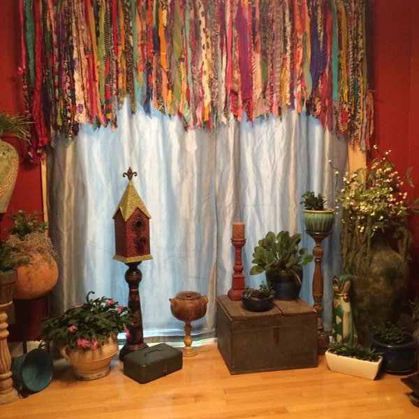 Bohemian Rag Curtains - Etsy