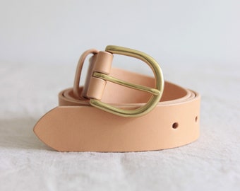 Nude Belt Tooled Beige Leather Belt Real Leather Belt Genuine Leather Belt Women/'s High Waist Belt Vintage 90/'s Stamped Leather Belt