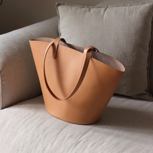leather market bag I leather tote bag I leather shopper bag I leather shoulder bag