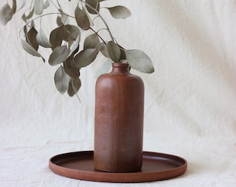 round decorative bowl made of leather | decorative round tray | Jewelry bowl | Leather shell | Storage tray