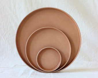 round decorative bowl made of leather | decorative round tray | Jewelry bowl | Leather shell | Storage tray