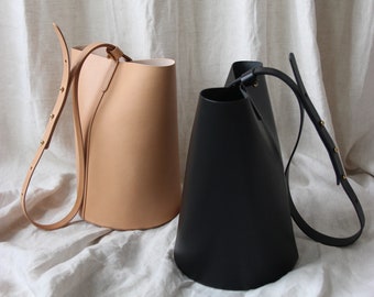 Bucket Bag Leder | Beuteltasche Leder | Eimertasche I Umhängetasche Leder | Schultertasche Leder | Crossbody bag