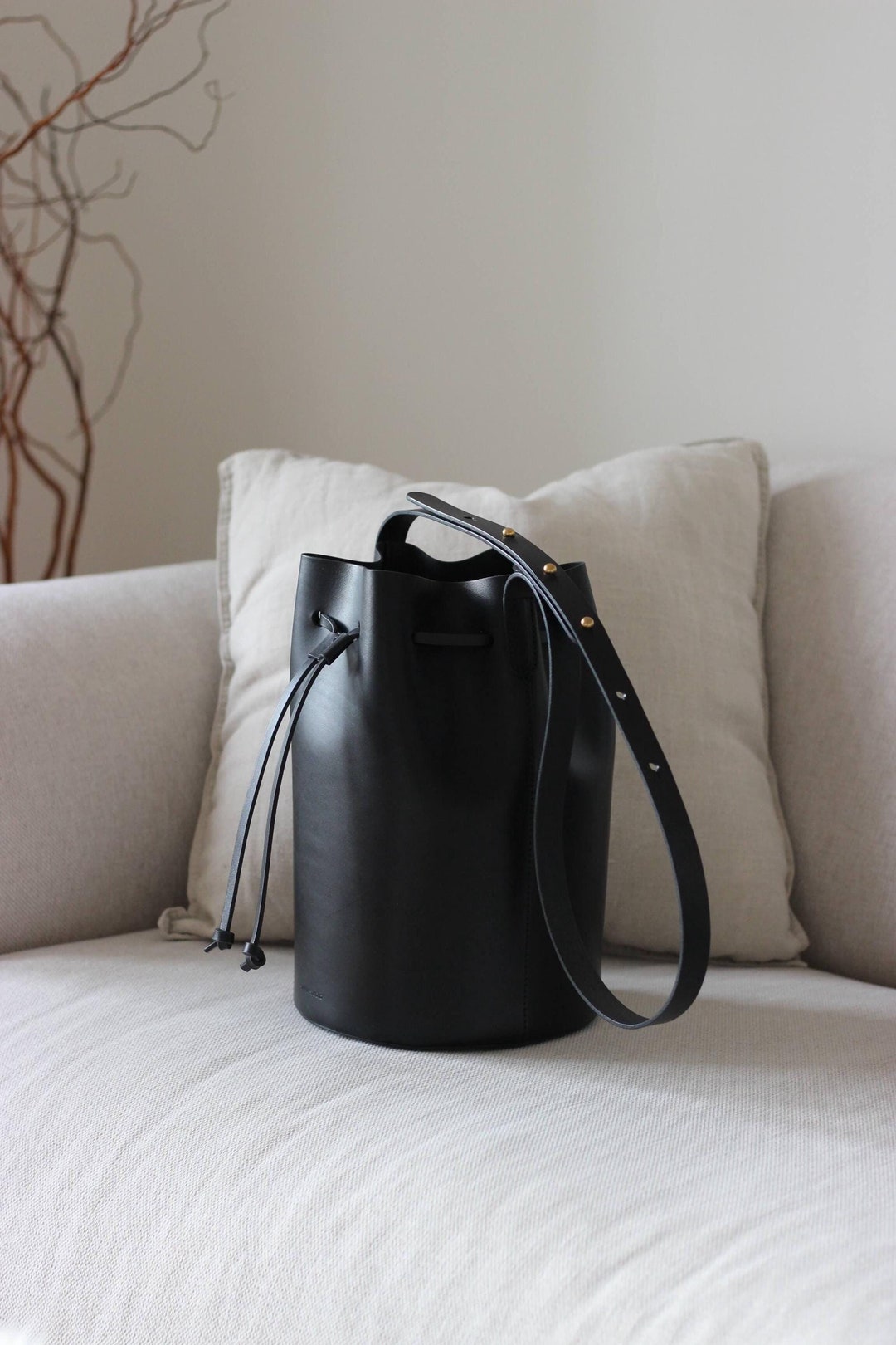 Drawstring Bucket Bag