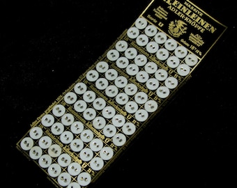 Botones de tela antigua de lino puro para lavar ropa de cama, funda nórdica, original alemán de alrededor de 1900.