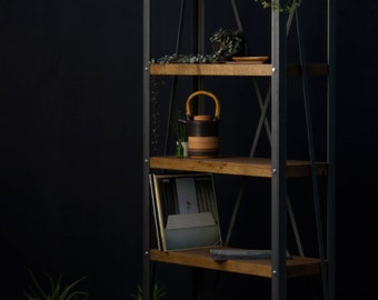 Konk ‖ 'Full X' Industrial Bookcase [Six Shelf] ‖ Bespoke sizes available ‖ Bookshelf, Shelving, Storage