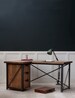 Konk ‖ 'Classic' Industrial Corner Desk Left ‖ Bespoke sizes available ‖ Industrial Oak & Steel Desk With Storage Drawers 