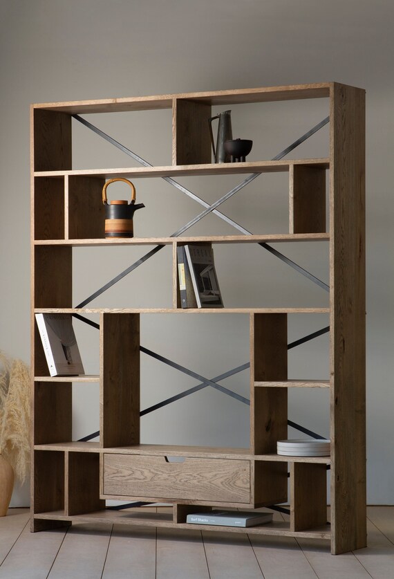 Bespoke online oak bookcase