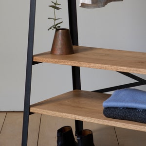 Konk ‖ Simple Clothes Rail [metal] [oak] ‖ Bespoke Sizes Available ...