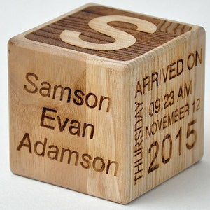Personalized Baby Block, Unique Baby Gift