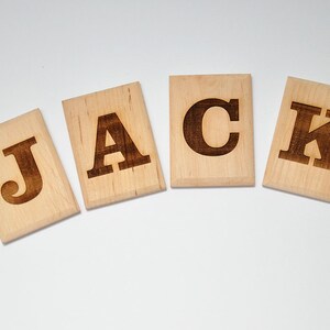 Personalized Wooden Name Blocks, Natural Personalized Wooden Toy, Handmade Gift, Personalized Baby Block, Personalized Block Letter