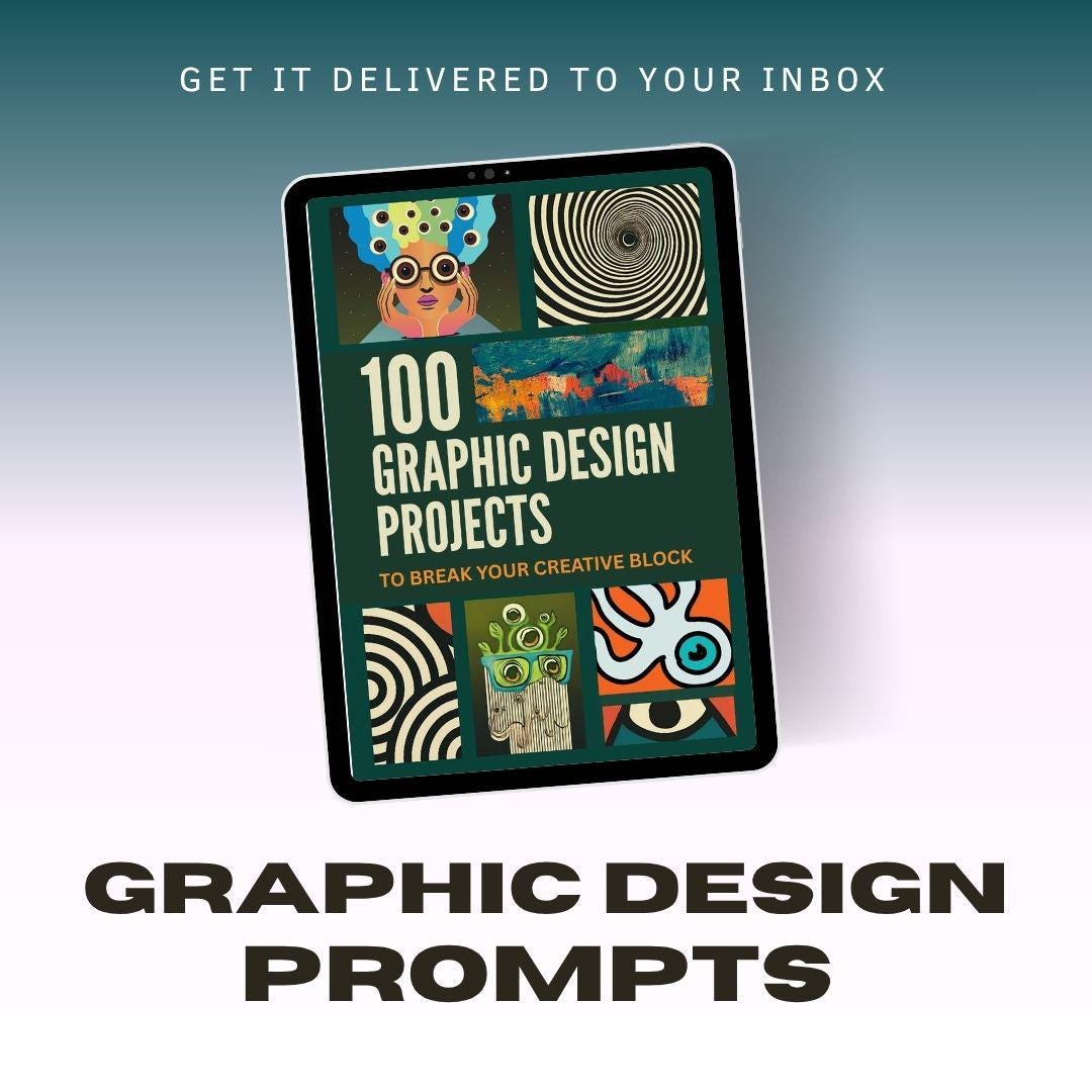 100 Creative Graphic Design Prompts for Designers & Artists (printable ...