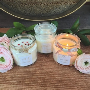 Candela profumata, Bomboniera cerimonie, Cera di soia, Vaso chiusura ermetica, Regalo ospiti, Sposi 2023, Country chic, wedding tendenze