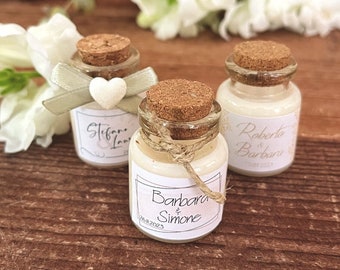 Wedding Placeholder, Soy wax scented, bottles, Custom Label, Tablesign glass, Bride to be, Wedding Table, Place Card, Souvenir, Placesign