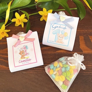 Sacchetto Lentine cioccolato, Primo Anno, Festa compleanno bimbi, confettini colorati, mini confetti cacao al latte, 1 anno, baby party