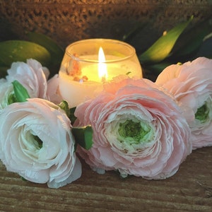 Boule bomboniera, Matrimonio, candela di soia, sfera vetro, Idea regalo ospiti, Bomboniere, Floreale, Tema fiori, Nozze, Candele botaniche