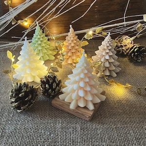 Candela alberello cera profumata, albero di Natale, candelina colorata, pensierino di natale, decorazione natalizia, regalo amica, xmas tree