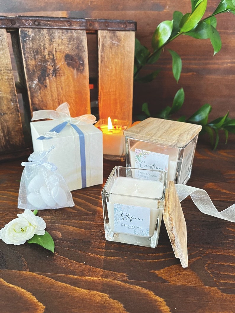 Wedding Favor, Personalized Candle, Soy Wax, Ceremonies, Original Custom Favours, Luxury Present, Elegant Gift, Bride to be, Winter wedding image 5