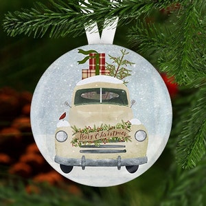 Truck Christmas Ornament, Truck Ornament, Secret Santa Gift, Stocking Stuffer,  Christmas Ornament, Old Truck  Ornament