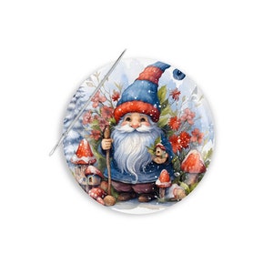 Christmas Gnome Needle Minder, Needle Keeper, Gnome Needle Minder, Cross Stitch Needle Minder, Gnome Needle Nanny,