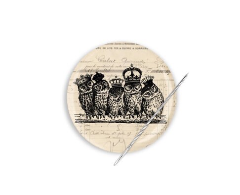 Owl Needle Minder, Owl Needle Nanny,   Needle Nanny,  Needle Minder,  Owl Cover Minder, Needle Keepe