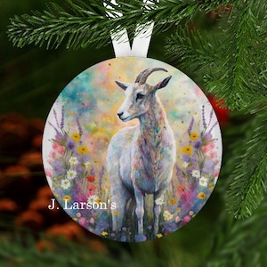 Goat Christmas Ornament, Goat Ornament, Goat Secret Santa Gift, Goat Stocking Stuffer, Christmas Ornament, Goat Gift