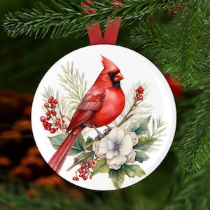 Cardinal Christmas Ornament, Secret Santa, Stocking Stuffer, Cardinal Christmas Gift, Cardinal Gift, Cardinal