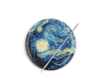 Van Gogh Needle Minder, Starry Night Needle Minder, Art Needle Minder, Needle Nanny, Van Gogh Cross Stitch