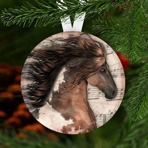 Horse Christmas Ornament, Secret Santa, Stocking Stuffer,  Christmas Ornament, Horse Gift