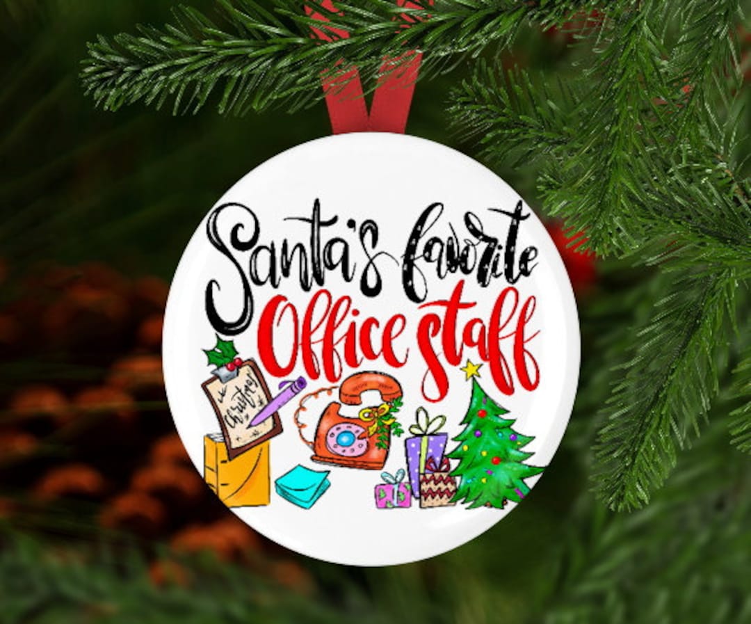 Office Staff Ornament, Office Staff Gift, Gift for Office Staff, Secret