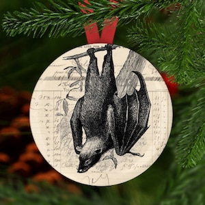 Bat Ornament, Bat Christmas Ornament, Bat Gift, Bat Christmas Ornament, Secret Santa, Stocking Stuffer