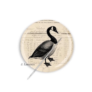 Needle Minder, Needle Keeper, Goose Needle Minder, Cross Stitch Needle Minder, Farmhouse Needle Minder