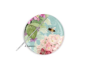 Needle Minder, Bee Needle Minder, Hydrangea Needle Minder, Cross Stitch Needle Minder