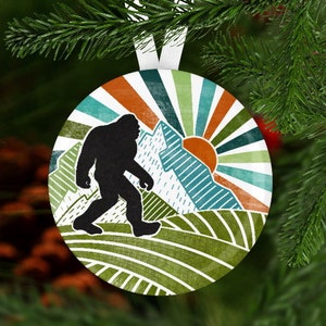 Bigfoot Christmas Ornament, Sasquash Christmas Ornament, Bigfoot Gift, Sasquash Gift, Outdoor Christmas Ornament